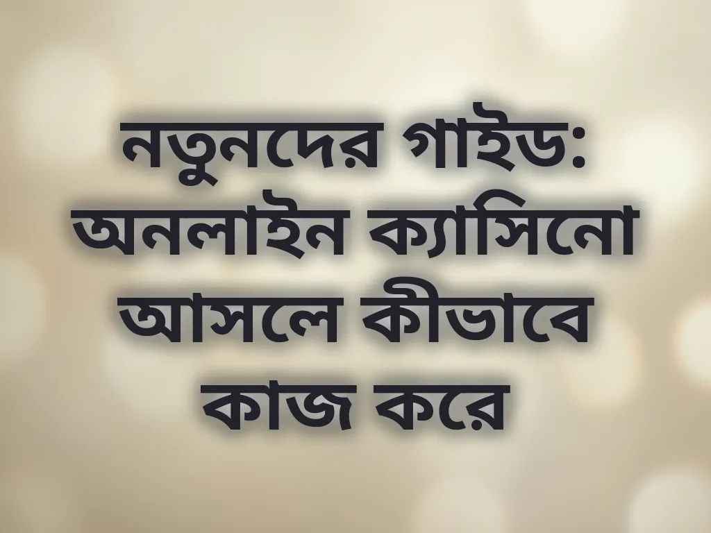 নতুনদের গাইড